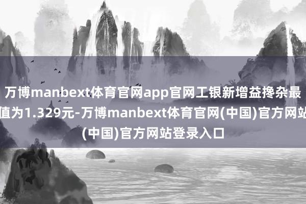 万博manbext体育官网app官网工银新增益搀杂最新单元净值为1.329元-万博manbext体育官网(中国)官方网站登录入口