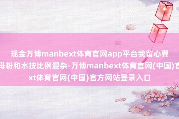现金万博manbext体育官网app平台我留心翼翼地把面粉、酵母粉和水按比例混杂-万博manbext体育官网(中国)官方网站登录入口