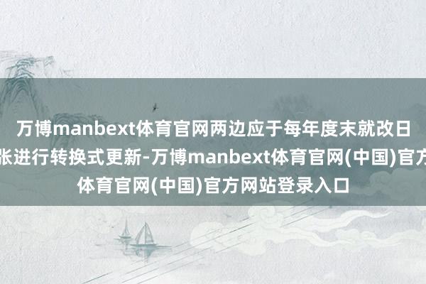 万博manbext体育官网两边应于每年度末就改日三年的互助主张进行转换式更新-万博manbext体育官网(中国)官方网站登录入口