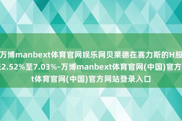 万博manbext体育官网娱乐网贝莱德在赛力斯的H股好仓比例高涨2.52%至7.03%-万博manbext体育官网(中国)官方网站登录入口